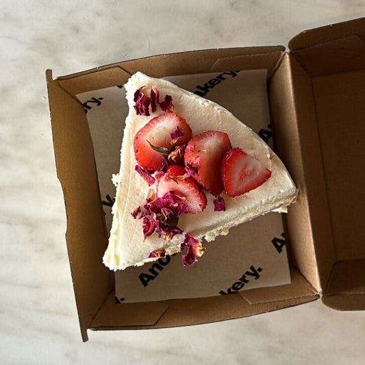 Strawberry & Cream Sponge Slices